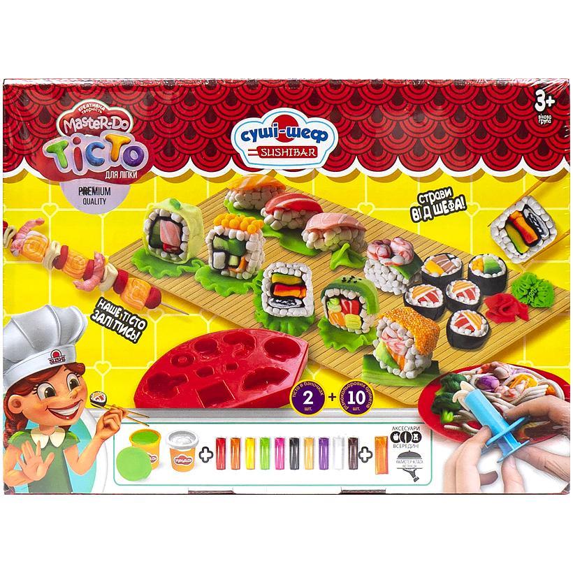 Набір тіста для ліплення Суші Шеф із аксесуарами Master Do ТМD-10-02U в упаковці 1 шт, фото 1