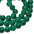 Бусины 10 мм Нить 80 см Темно Бирюзовые Зеленые тон 109, Фурнитура для Украшений, Бижутерии, Рукоделия, фото 3