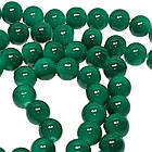 Бусины 10 мм Нить 80 см Темно Бирюзовые Зеленые тон 109, Фурнитура для Украшений, Бижутерии, Рукоделия, фото 5