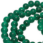 Бусины 10 мм Нить 80 см Темно Бирюзовые Зеленые тон 109, Фурнитура для Украшений, Бижутерии, Рукоделия, фото 6