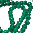 Бусины 8 мм Нить 80 см Темно Бирюзовые Зеленые тон 109, Фурнитура для Украшений, Бижутерии, фото 4