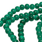 Бусины 8 мм Нить 80 см Темно Бирюзовые Зеленые тон 109, Фурнитура для Украшений, Бижутерии, фото 6