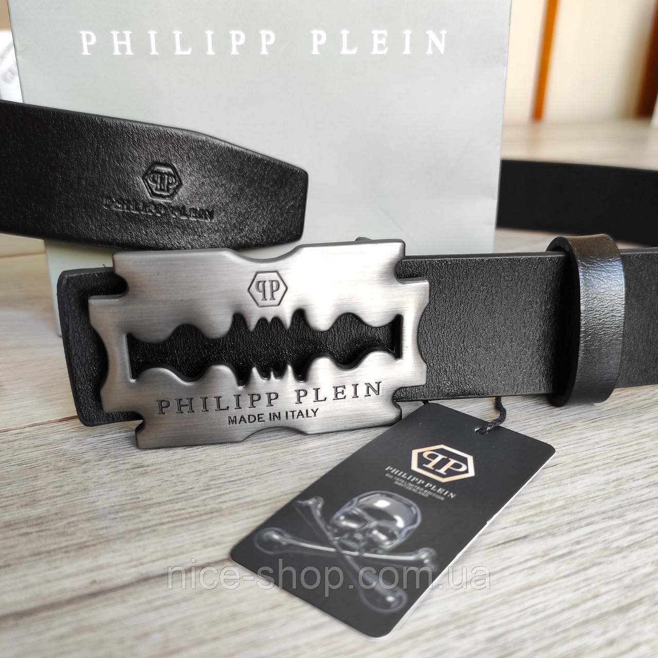 Ремінь Philipp Plein шкіряний