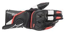 МОТОРУКАВИЦІ ШКІРЯНІ ALPINESTARS SP-2 V3 BLACK/WHITE/BRIG RED