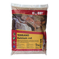 Субстрат для террариума Hobby Terrano Calcium Substrate red кальциевый 2-3мм,5кг