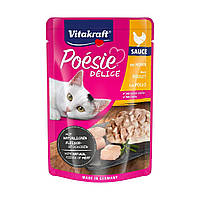 Влажный корм для котят Vitakraft Poésie Délice pouch 85 г, курица в соусе