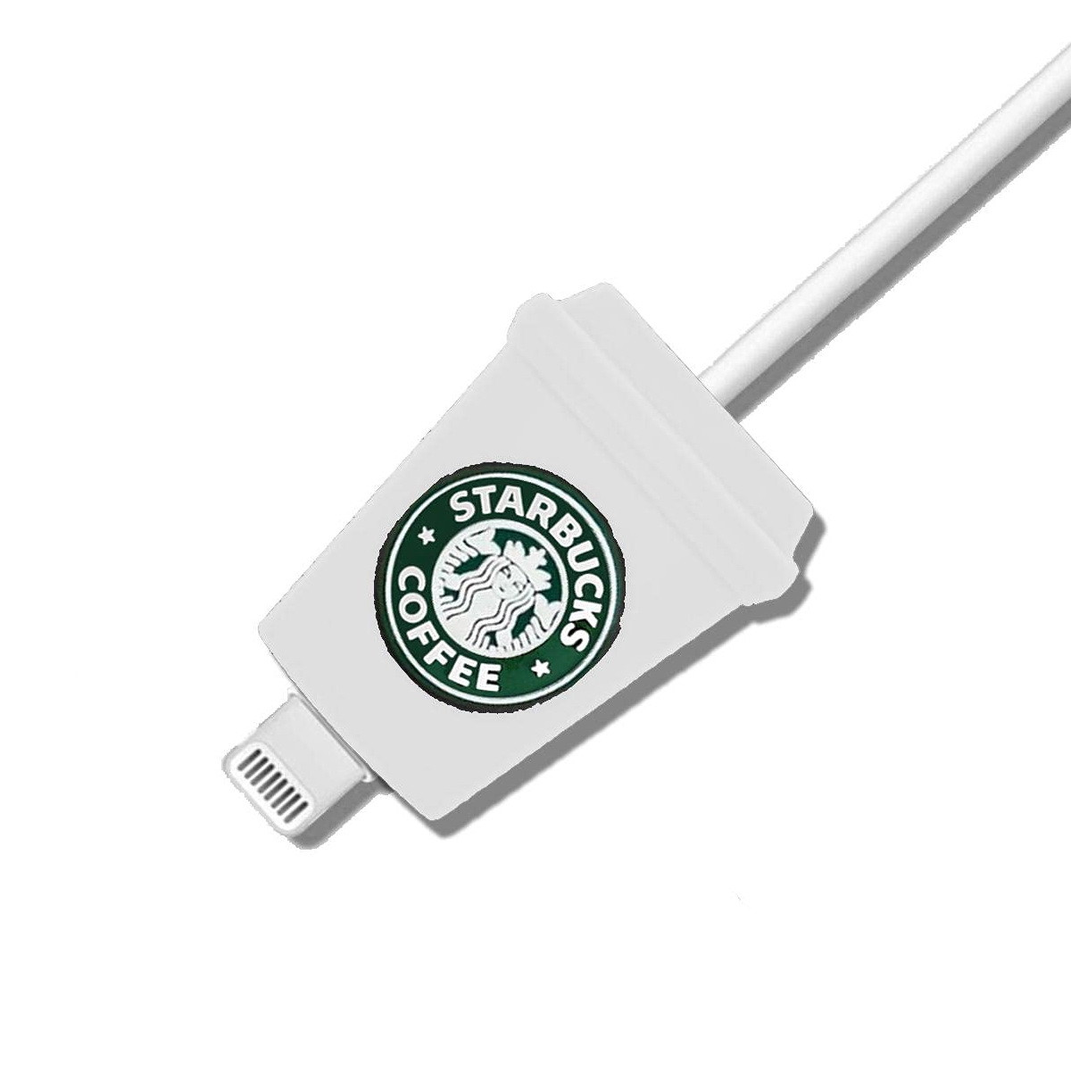 Захист для дроту кабелю від перетирання, органайзер Starbucks Старбакс склянка White