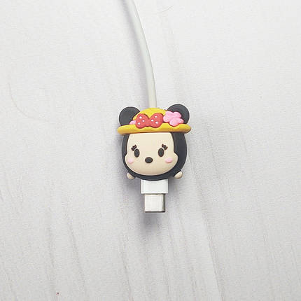 Захист кабелю від перетирання, органайзер для кабелю Мінні маус (head), фото 1