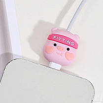 Захист кабелю від перетирання, органайзер Свинка фітнес, фото 3