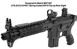 Підпружинена мушка UTG Accu-Sync Flip-Up для AR15 - Picatinny - Чорна - MNT-757, фото 5
