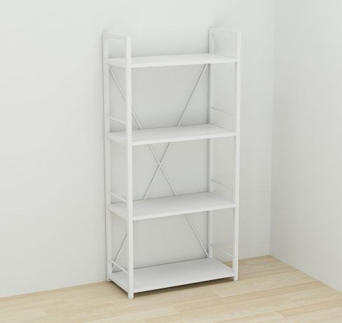 Етажерка 4/60 Ferrum-decor Серії Конект 120x60x28 білий ДСП Біле 16мм