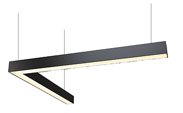 LED світильник фігурний VERONA -L 310*310мм 20Вт 3200К(тепле біле світло) чорний корпус Код/Артикул 149 VL20321