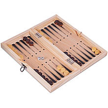 Нарди W7710 дерев'яні розмір дошки 24x24см