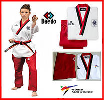 Добок для пумсе Poom жіночий Daedo форма для тхеквондо WTF теквондо форма костюм одяг для бойових мистецтв