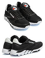 Мужские летние кроссовки сетка Reebok (Рибок) Classic Black, мужские кеды текстильные черные. Мужская обувь