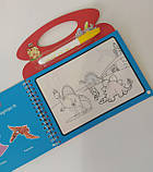 Багаторазова водна розфарбування | Розмальовки водні багаторазові | Книжка - розмальовка | Водяні розмальовки, фото 5