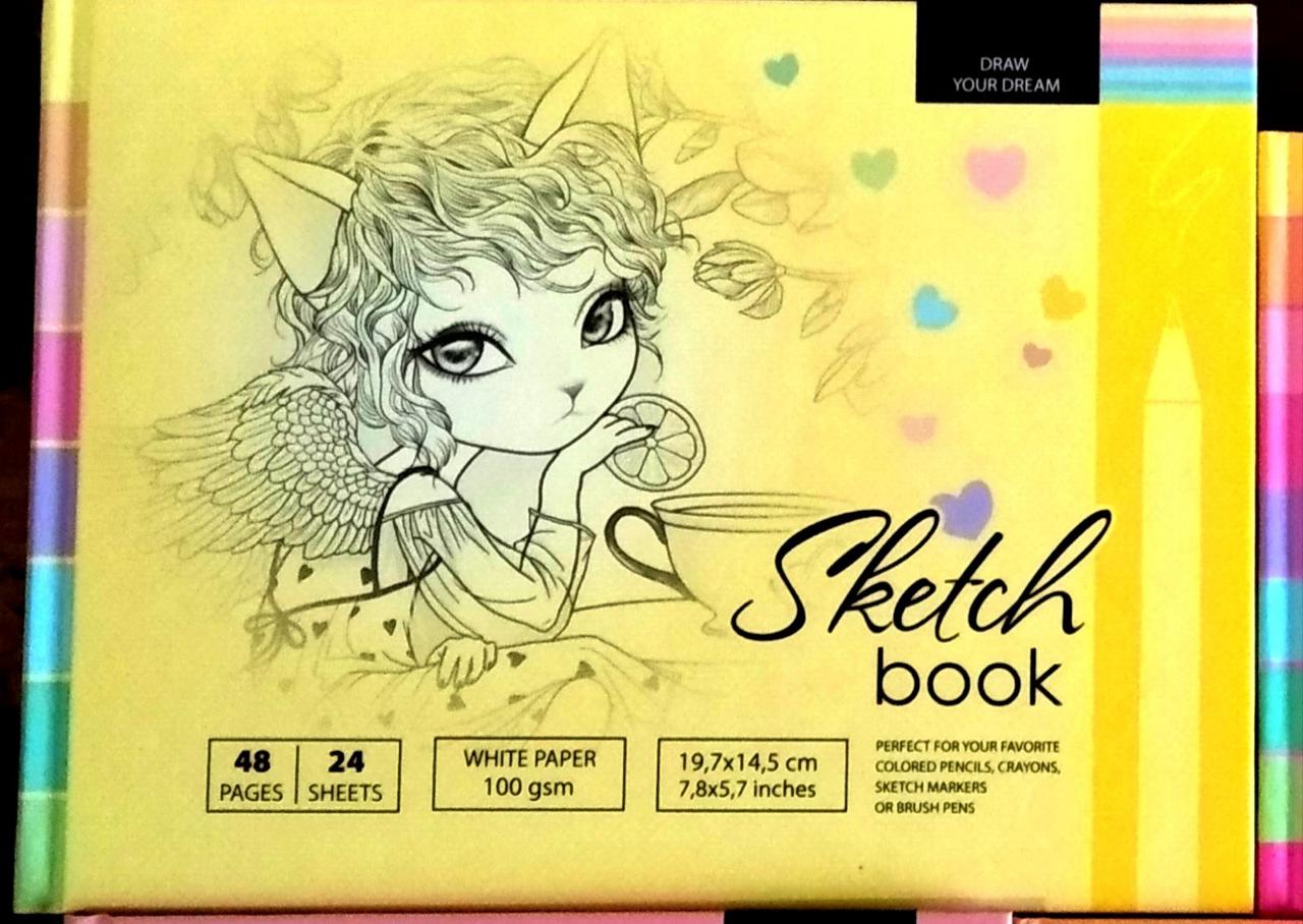 Розмальовка | Розмальовка для скетч маркерів | Скетчбук | Альбом розмальовка для скетчинга Little Princess |, фото 1