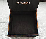 Подарункова коробка 13*13 см | Подарунок чоловікові | Коробка з написом | Дерев'яна коробка, подарункова коробка, фото 2