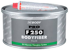 Шпаклівка зі скловолокном HB BODY F250 Body Fiber, 1.5 кг