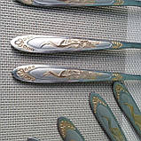 Набір столових предметів 18 шт., набір столового приладдя. Столовий набір ложки, виделки, чайні ложки., фото 2