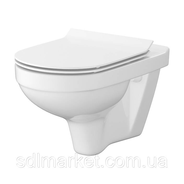 CET 472 ZIP SIMPLE ON підвісний унітаз у комплекті із сидінням дюропласт SLIM