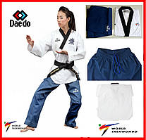 Добок для пумсе Dan жіночий Daedo форма для тхеквондо WTF теквондо форма костюм одяг для бойових мистецтв