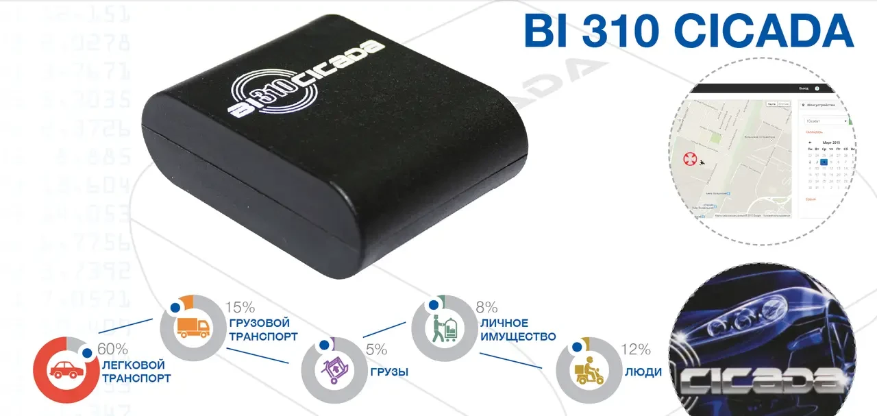 Автономний GPS трекер маячок Bitrek Bi310 Cicada