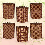 Бумажные формы для выпекания пасхальных паски (85*70) Стандарт (150гр) (50 шт), фото 4