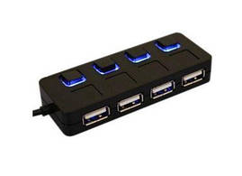 Концентратор USB HUB Lapara LA-SLED4 black