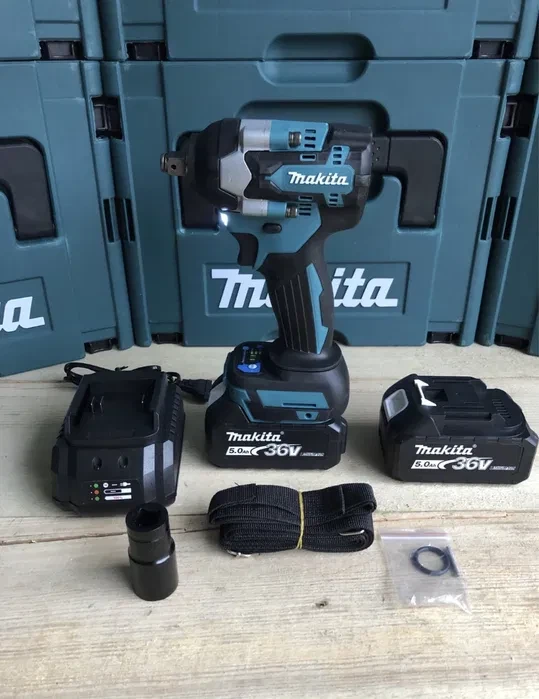 Акумуляторний гайковерт безщітковий Makita DTW500BL (2 Акум. х 5.0 А·год + заряд.)