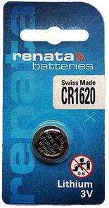 (Original) Батарейка літієва дискова Renata CR 1620 (CR1620) Lithium, 3V