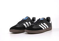 Чоловічі кросівки весна літо чорний Adidas Samba. Кеди жіночі чорні Адідас Самба. Взуття унісекс на літо, фото 6