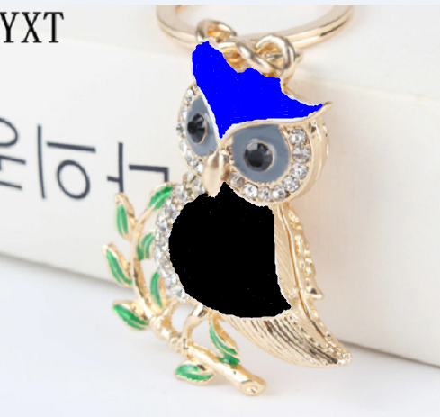 Оригінальний Креативний Модний Шикарний брелок підвіска у формі Сови з кристалами стразами
