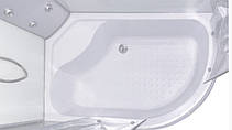 Душовий гідробокс 120*80*210 см переднє скло decor, заднє скло white, глибокий піддон (лівосторонній), фото 5