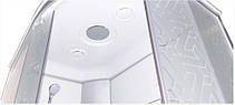 Душовий гідробокс 120*80*210 см переднє скло decor, заднє скло white, глибокий піддон (лівосторонній), фото 4