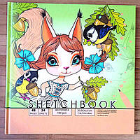 Sketchbook  ⁇  альбом для скетч маркерів  ⁇  скетчбук для малювання  ⁇  блокнот для скетчингу 24 аркуші  ⁇ 