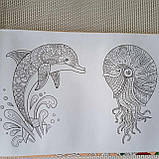 Розмальовка для скетч маркерів Скетчбук | Альбом розмальовка для скетчингу, фото 5