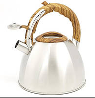 Чайник А-Плюс WK 1377 металевий 3 л зі свистком ⁇ Чайник А-Плюс 1377