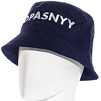 Панама летняя хлопковая с логотипом OPASNYY опасный мужская женская Темно-синий