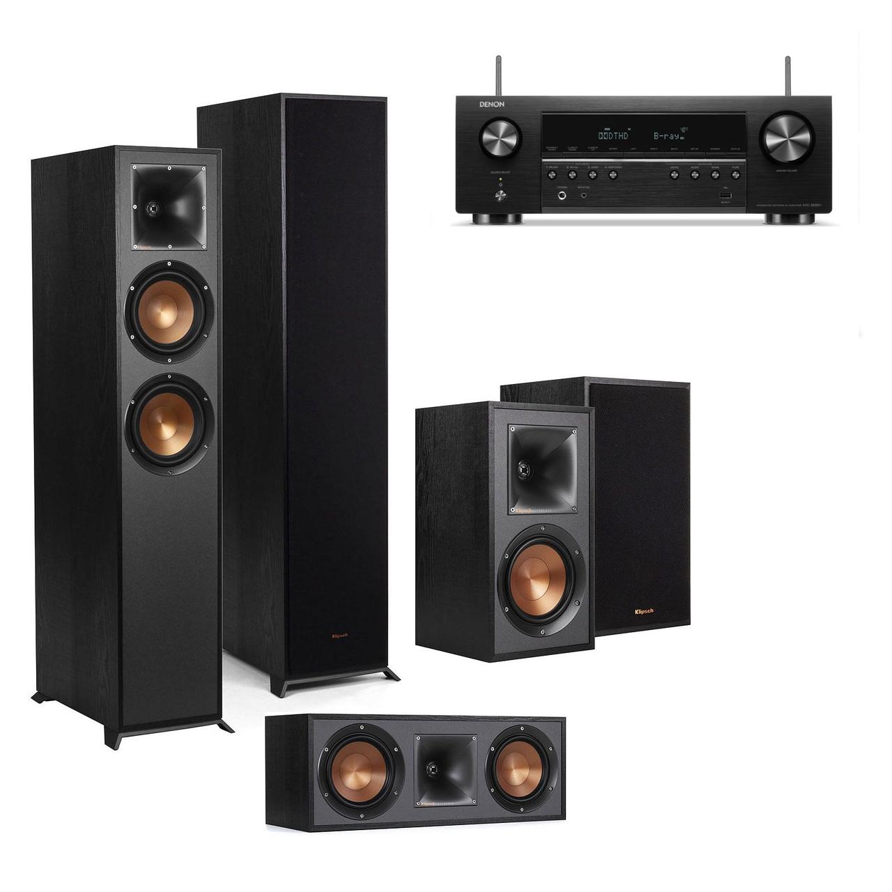 Комплект акустики Klipsch R-620F 5.0 + Denon AVC-S660H