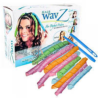 Спиральные бигуди для длинных волос 16 шт 35 и 55 см Hair WavZ, мега распродажа