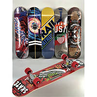 ❤️Скейтборд дерев'яний дитячий Протиковзне покриття 7 шарів клена трюковий скейт з підсвіткою