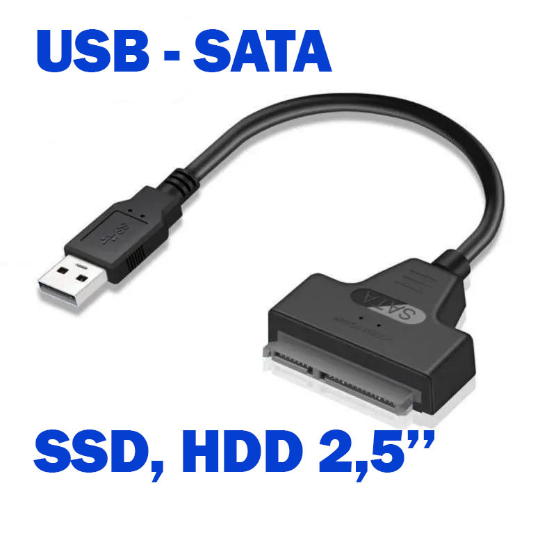 Переходник SATA USB 2.0 для диска HDD SSD 2,5'' (ID#1811468421), цена ...