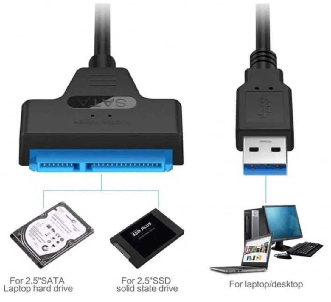 Перехідник SATA USB 3.0 для диска HDD SSD  2,5''