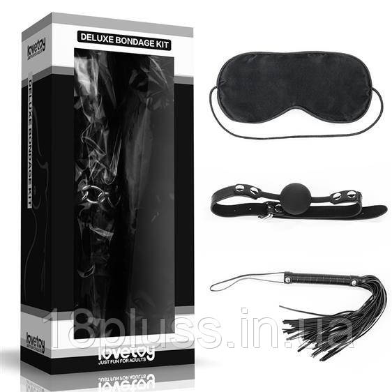 Набір БДСМ (маска, кляп, флогер) Deluxe Bondage Kit