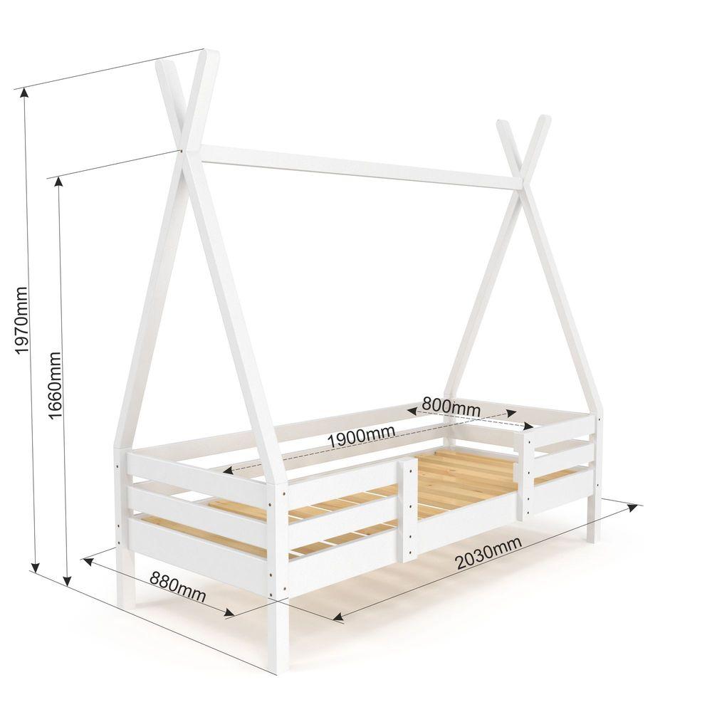 Детская кровать односпальная кровать деревянная одноярусная для детей ...
