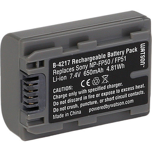 Аккумулятор MastAK SONY NP-FP50 7.4V 650mAh