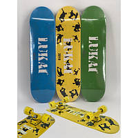 ❤️Скейтборд дерев'яний дитячий Протиковзне покриття 7 шарів клена трюковий скейт з підсвіткою
