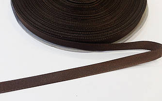 Репсова стрічка 1,0см. коричнева