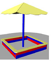 Песочница с навесом для детской площадки БК-729П